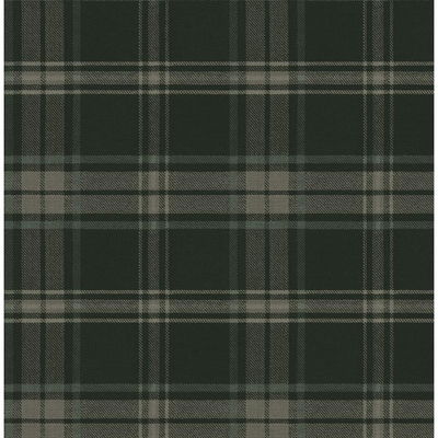 Dellabrooke Plaid Greenery Wallpaper